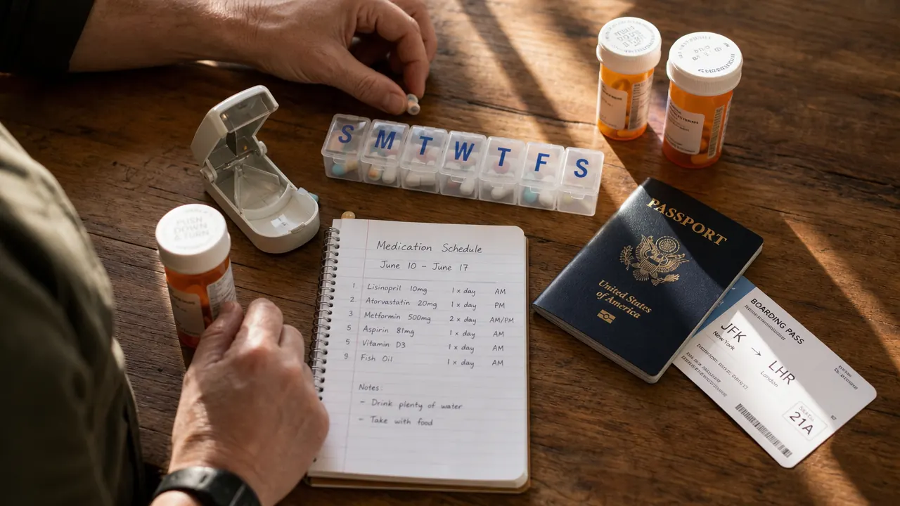 How to Organize Medications for International Travel (TSA, Customs, and Humidity)